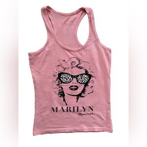 Pink Marilyn Monroe Tank Top - Girls 10-12 Years Old